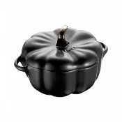 【STAUB】南瓜造型烤盅陶缽16cm含把手-黑色/0.47L(德國雙人牌集團官方直營)