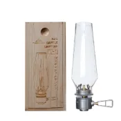 (店+)【Campingmoon 柯曼】T-1 氣氛瓦斯燭燈 贈松木收納盒露營燈 燭燈 瓦斯燈 汽化燈 瓦斯罐燭燈