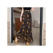 (店+)2026碎花半身裙春夏度假風甜美顯瘦百搭小個子裙子雪紡印花魚尾裙 M-C  全店免運免稅
