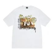 (店+)【STUSSY】3903997 Stussy Denim Tears 聯名款 胸前印花圖案圓領短袖T恤T恤 男女同款