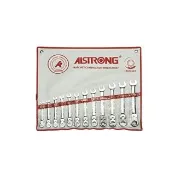 【ALSTRONG】FGWS-012甩頭棘輪梅花板手組(棘輪板手 DIY手工具  輕量 省力 台灣製造)