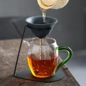【桃園出貨⭐】無孔茶漏 無孔茶濾 陶瓷茶濾 泡茶神器 小青柑茶漏 公道杯套裝 茶濾網 超細無孔過濾器 無渣茶漏 納米茶漏