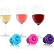 【HOTAI購】【VACU VIN】Click 抽真空酒瓶塞組(3入) | 紅酒塞 真空瓶塞 保鮮瓶塞 葡萄酒塞