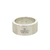 【DOKODEMO】成色極佳的 Gucci 標誌戒指，9 號，925 純銀，戒指，貨號 1757 [二手] GUCCI