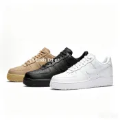 日本代購 Nike Air Force 1 AF1 休閒鞋 鐵牌 黑 全白 小白鞋 低筒 情侶鞋 CW2288-111