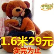 【台灣現貨】大熊毛絨玩具熊1.8米大號公仔2米布娃娃生日禮物送女友抱枕女超市
