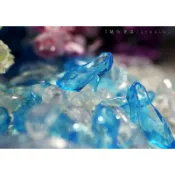 ５號雜貨屋＊(現貨~透明 藍色透明)芭比娃娃 透明 高跟鞋 ~ 透明鞋 水晶鞋 包頭高跟鞋 娃鞋 水晶玻璃鞋 防染鞋