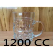1200CC 1200ML 玻璃杯 啤酒杯 加厚握把 生啤酒杯 asahi 海尼根 三得利 婚禮 敬酒