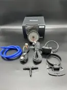 ☆光速改裝精品☆Daemon 碳纖維 60mm 渦輪錶 自我檢測 按鈕觸碰 警示設定