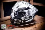 傳璽騎士部品【SHOEI X-14】Marquez4｜MM93｜黑白螞蟻｜頂級選手帽｜X-Fourteen｜X14｜R1