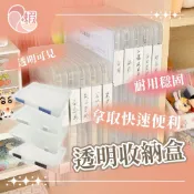 【加厚耐壓不變形】透明收納盒 A5A4塑膠盒 A4檔案盒 試卷整理收納夾 文件收納盒 A4文件盒【346】