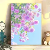 【新品】薔薇花鑽石畫手工diy滿鑽2025款卡通可愛手工臥室裝飾 鑽石畫 鑽石貼畫 貼畫 DIY 畫