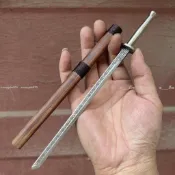 優選龍泉手工鍛打一體 不銹鋼刀棍茶刀茶 迷你兵器把玩 擺件茶器 手工刀 龍泉茶刀 茶具刀5/15