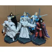 霹靂布袋戲公仔-霹靂年鑑一葉小釵、素還真、風之痕、亂世狂刀、白衣劍少、黑衣劍少、天忌
