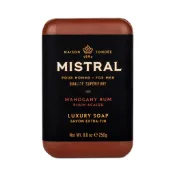 美國 Mistral 桃花心木蘭姆酒 紳士香水皂（香水肥皂 香氛皂沐浴皂沐浴香皂 男士男性古龍水古龍皂 男 沐浴乳沐浴露