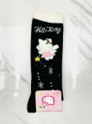 震撼日式精品百貨 【震撼精品百貨】Hello Kitty 凱蒂貓~日本sanrio三麗鷗 KITTY兒童長筒襪-黑星星*36975