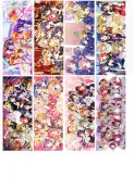 幻之空 一組8張  LoveLive！南小鳥 妮可 真姬 果果 希 書簽 動漫卡通半透明PVC書簽-