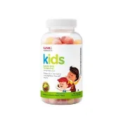 【GNC 健安喜】兒童魚油軟糖 120粒/瓶(Omega3/DHA/EPA/維生素A/維生素C/維生素D/維生素E/覆盆子檸檬口味)