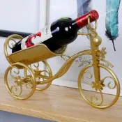 【可開統編】創意自行車紅酒架擺件客廳酒櫃裝飾葡萄酒架擺件鐵藝紅酒瓶架子