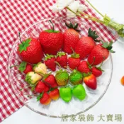 滿299出貨 假水果模型 假水果 仿真水果 假蔬果 假蔬菜 仿真草莓片模型塑料草莓假水果蔬菜道具玩具櫥柜迷你裝飾配件擺設