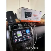 威德汽車 豐田 10.5代 ALTIS 實車安裝 飛鳥 CK-210 安卓機 10吋 多媒體導航 藍芽 8核心