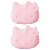 asdfkitty可愛家精品店 asdfkitty*KITTY大臉造型珪藻土/硅藻土 乾燥劑(2入)-除濕乾燥塊/防潮塊/天然乾燥劑-可重複使用-日本正版商品