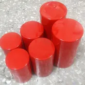塑膠罐子(紅色) 收納罐 茶葉罐 調味罐 瓶瓶罐罐