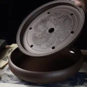 可開票💥臺灣有貨💥紫砂陶瓷功夫茶具 儲水乾泡臺茶盤 家用茶臺簡約小號茶海茶托托盤