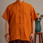 【有家】藏傳僧服 夏季短袖 修行居士服 藏式僧衣 佛教服裝 喇嘛僧裝 唐裝 禪修服飾