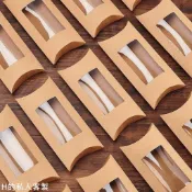 H的私人客製 包裝紙盒 禮品盒 開窗禮品盒 牛皮紙飾品包裝紙盒 PVC開窗白色枕頭盒