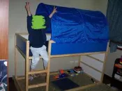 IKEA KURA兒童翻轉床專用的星空頂篷 二手