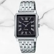 【CASIO 卡西歐】經典設計時尚風格腕錶 黑面 31.5mm(MTP-B190D-1BV)