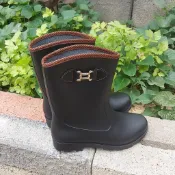 雨鞋 新晉牌 台灣製 晴雨兩穿 底部加厚 耐穿 防油防水 女用雨鞋 美型時尚馬靴 工作鞋 雨鞋  雨靴 廚師鞋 269