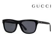 GUCCI 古馳 GG1444S 001 55mm 方框墨鏡 膠框太陽眼鏡 灰色鏡片/黑框
