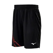 Mizuno 美津濃【授權經銷】＊零碼S＊男款針織短褲 羽球 股下22CM 吸汗快乾材質  黑紅 72TBBA1696