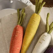 純手縫 黃蘿蔔 Rainbow carrots (Yellow) / 吊飾 / 手作布偶