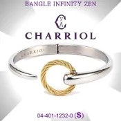 CHARRIOL夏利豪 Bangle Infinite Zen 禪風手環 銀環金鋼索圈S款 C6(04-401-1232-0)