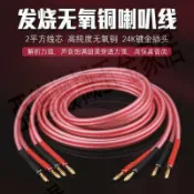 發燒喇叭線純銅高保真香蕉頭音箱線HiFi音響線Y插針插中置環繞線【亞德機械五金家居】
