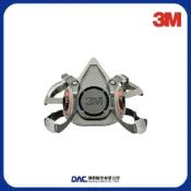 3M 6200 防毒面具(半面體、雙罐式)(防毒面罩套組含濾毒罐、濾棉、濾蓋)【傑群工業補給站】