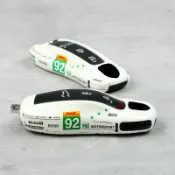 天際生活 【92號賽道】保時捷鑰匙殼 汽車鑰匙包 鑰匙保護套 真皮鑰匙扣 防刮耐磨 精準開模 適用Cayenne Macan Panamera 手感舒適 送禮自用兩相宜
