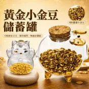 熱銷【ST🍓】台南出貨 小金豆儲蓄罐 豬存錢罐 小金豆 存錢筒 金豆存錢筒 黃金 小豬罐 玻璃豬 存小金豆