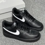 日本代購 Nike Air Force 1 AF1  黑白 全黑黑底白勾 休閒鞋 黑武士 FZ0627-010