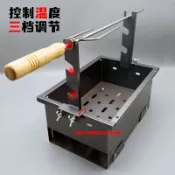 臺灣出貨⚡️不鏽鋼羊腿叉 三叉 烤雞燒烤羊排叉子 旋轉燒烤架 烤羊腿支架 烤盤 家用架子 烤羊腿叉子