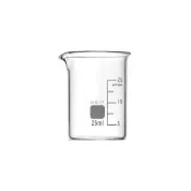 (店+)玻璃燒杯 耐高溫加厚容器 化學耐熱刻度量杯容器 玻璃燒杯 刻度杯 量筒 帶刻度燒杯 實驗杯 25ml 085-GCL25