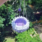 ❤️小寵必備❤️四季通用蜜袋鼯金絲熊倉鼠寵物清涼小窩保暖玩具編織吊籃吊牀鞦韆小寵物吊床 龍貓吊床 金絲熊 四季吊床