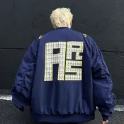 Mr.Z 美式復古街頭冬季字母夾克薄款男女寬鬆設計百搭棒球外套牛仔外套 皮外套 防風外套 棒球外套 連帽外套 