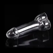 (店+)晶透 輕巧 仿真陽具造型空心水晶玻璃陽具 可注入液體另類玩法 耐熱耐冷 可冰鎮 冰火兩重天 虐玩 SM 按摩棒 情趣用品