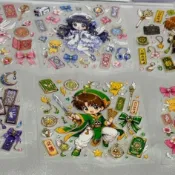 全新現貨 1-3浮雕貼紙防水文創手帳貼紙文具 Sp大耳狗庫洛米三麗鷗小櫻庫洛魔法使美少女戰士Dimoo 小王子狐狸