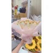 漢堡+棉花糖5入串花束 畢業花束 二次進場 喜糖 糖果花束 棉花糖花束 生日 幼稚園 婚禮小物 開幕 可抽取分享《韓宴》