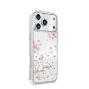 【apbs】iPhone 18/17/16/15/14/13/12/11系列 輕薄軍規防摔水晶彩鑽手機殼(天鵝湖)